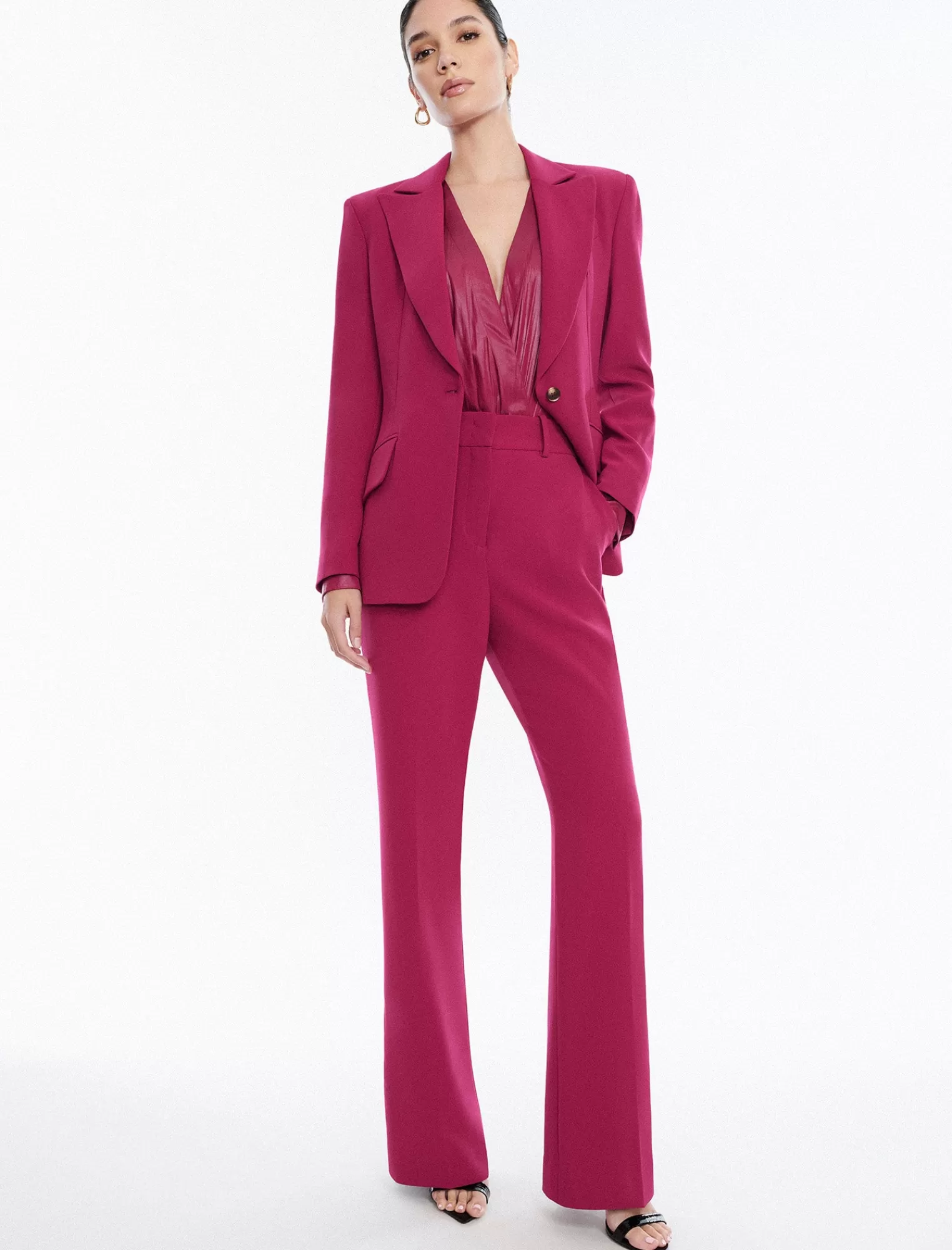 Discount BCBGMAXAZRIA Blazer De Un Boton Granito