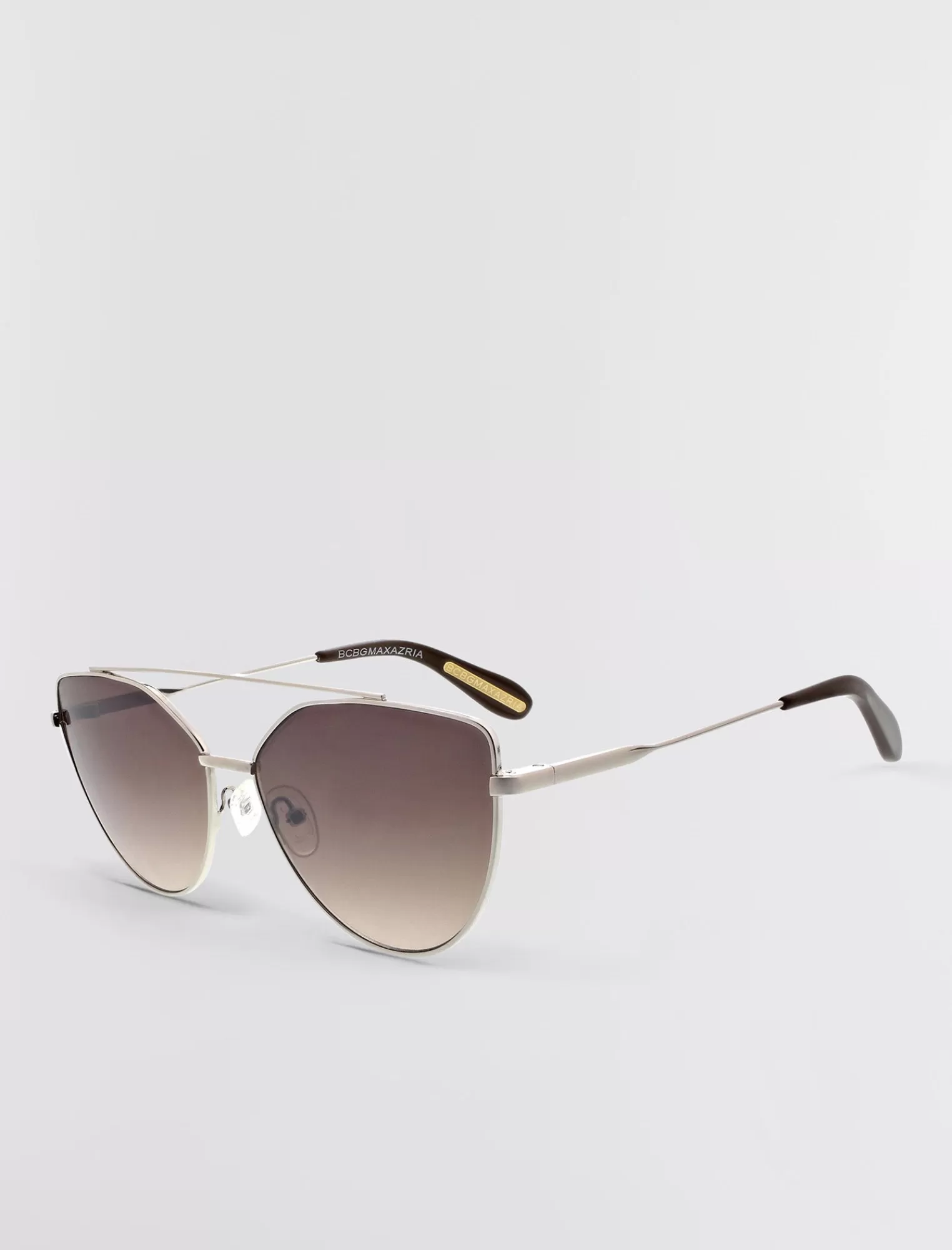 Cheap BCBGMAXAZRIA Gafas De Sol Hibridas De Aviador Plata/Marron