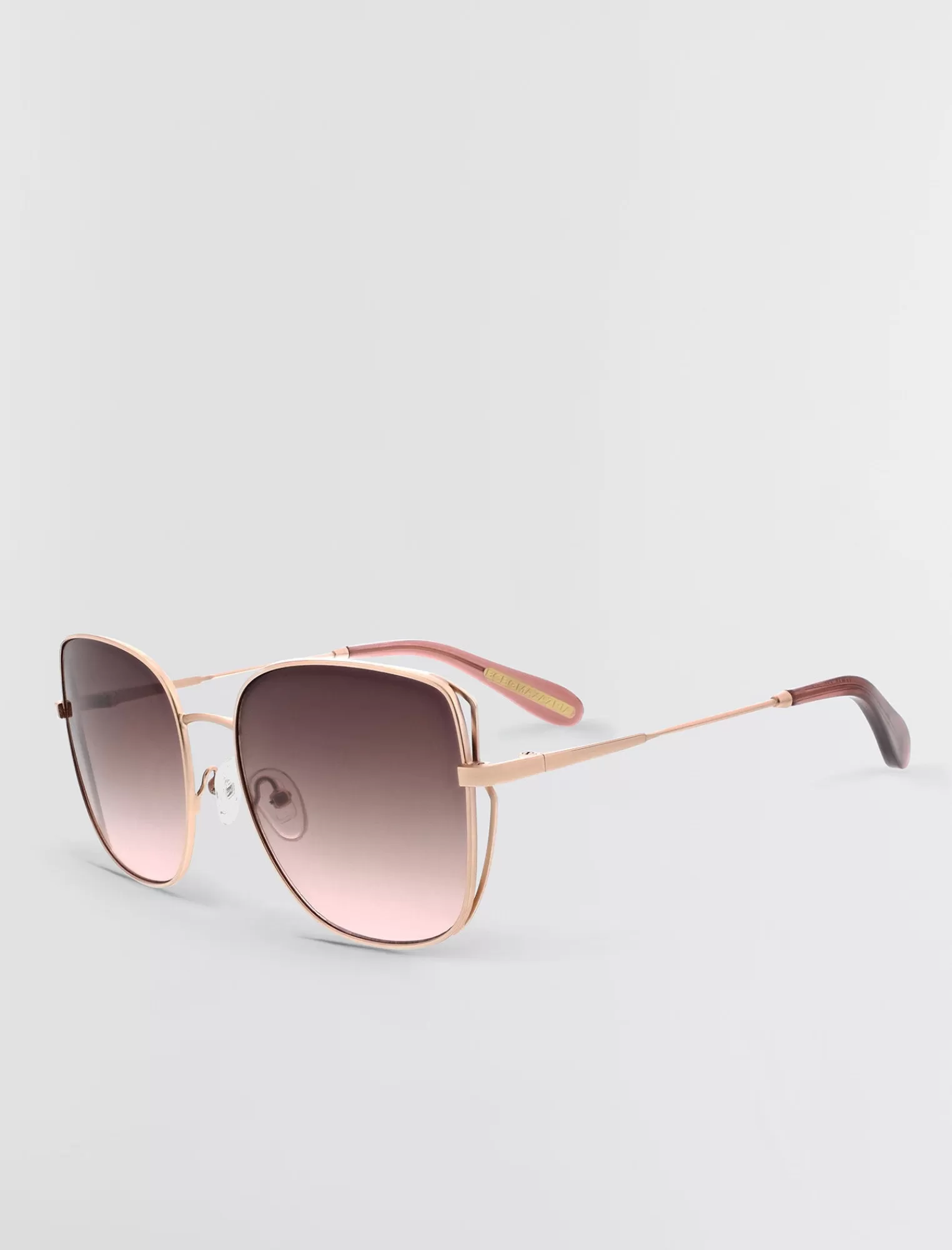 Best Sale BCBGMAXAZRIA Gafas De Sol Muse Cuadradas Oro Rosa Brillante