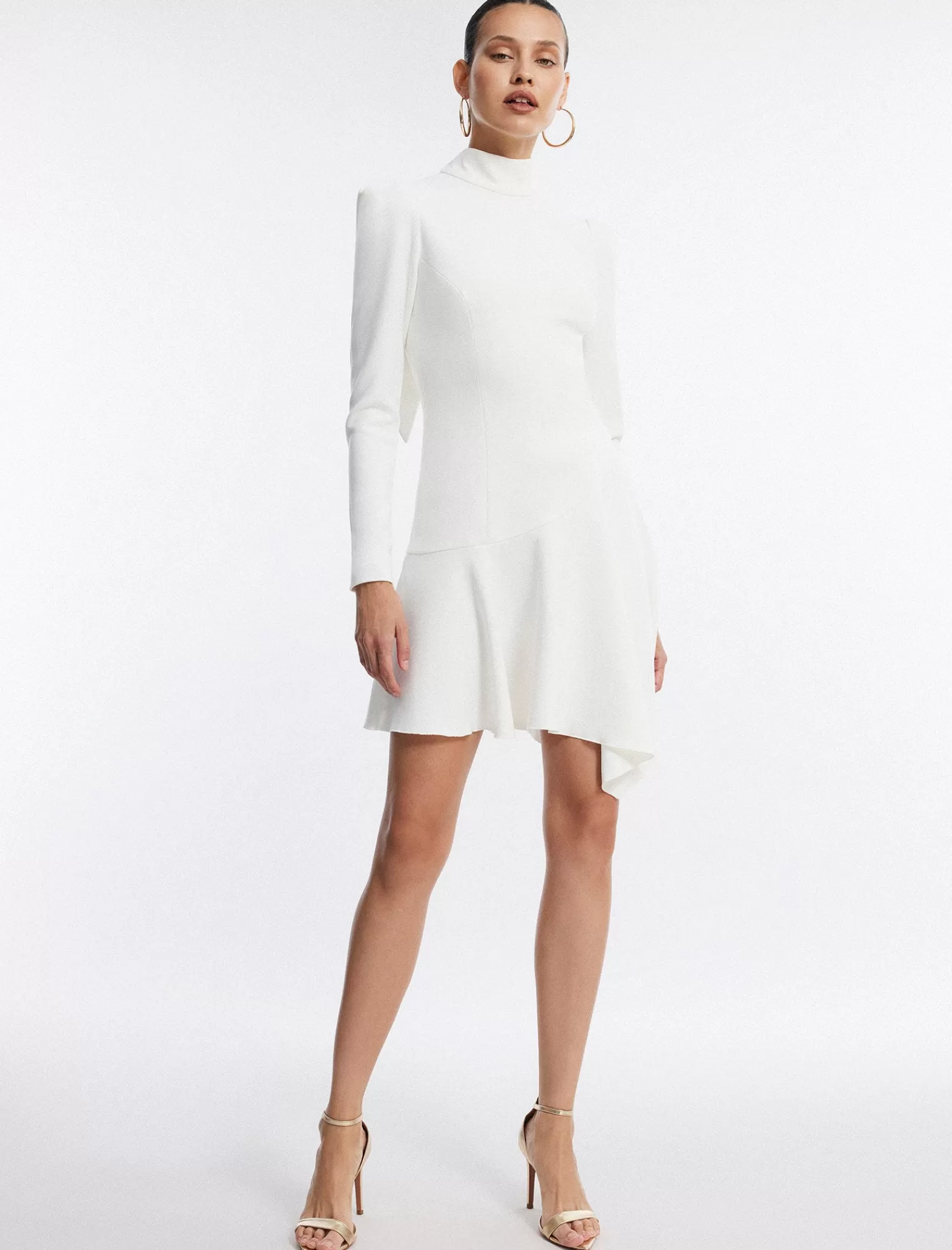 Outlet BCBGMAXAZRIA Minivestido Guinevere Con Lazo Blanco Nublado