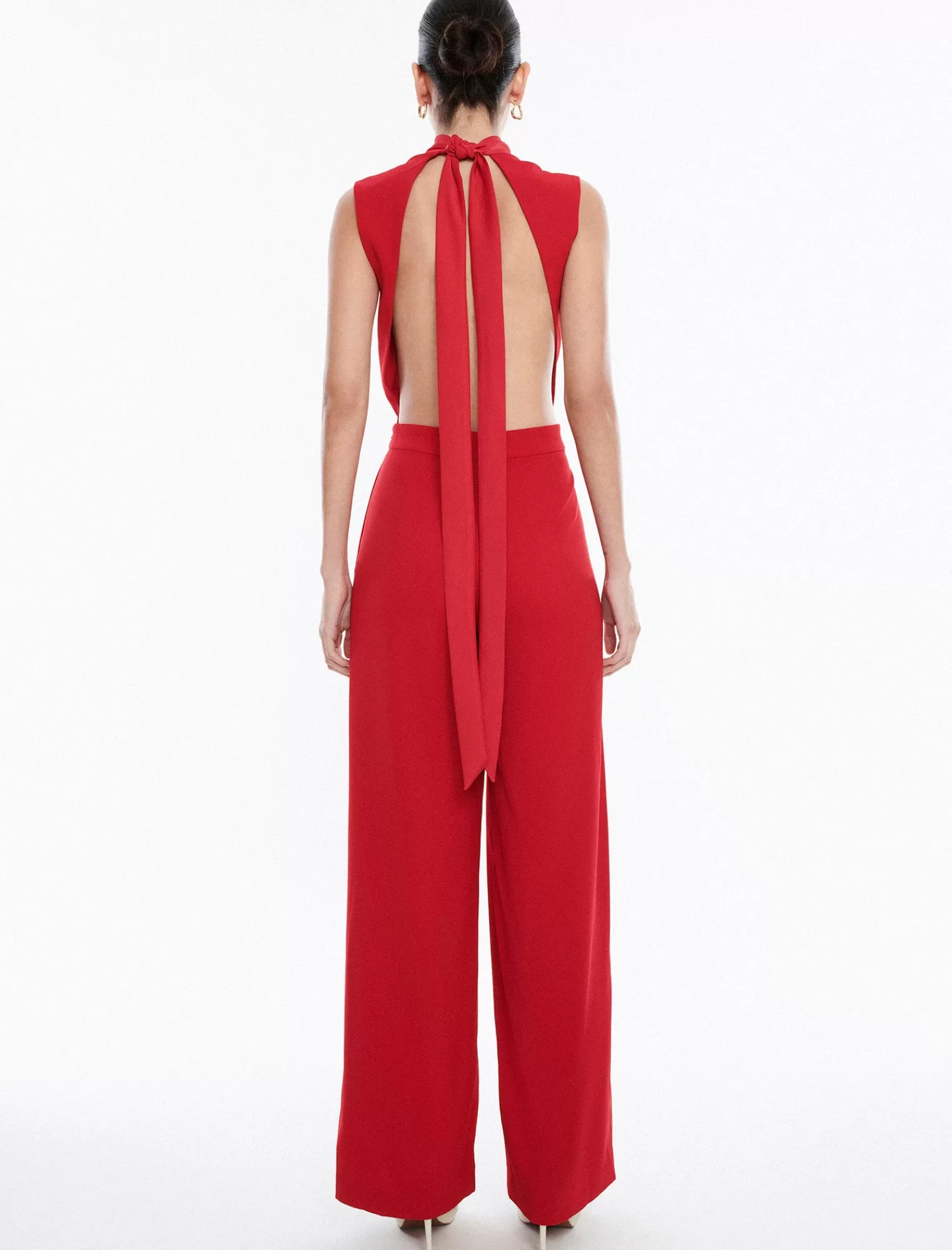 Flash Sale BCBGMAXAZRIA Mono Largo Con Espalda Abierta Hali Rojo