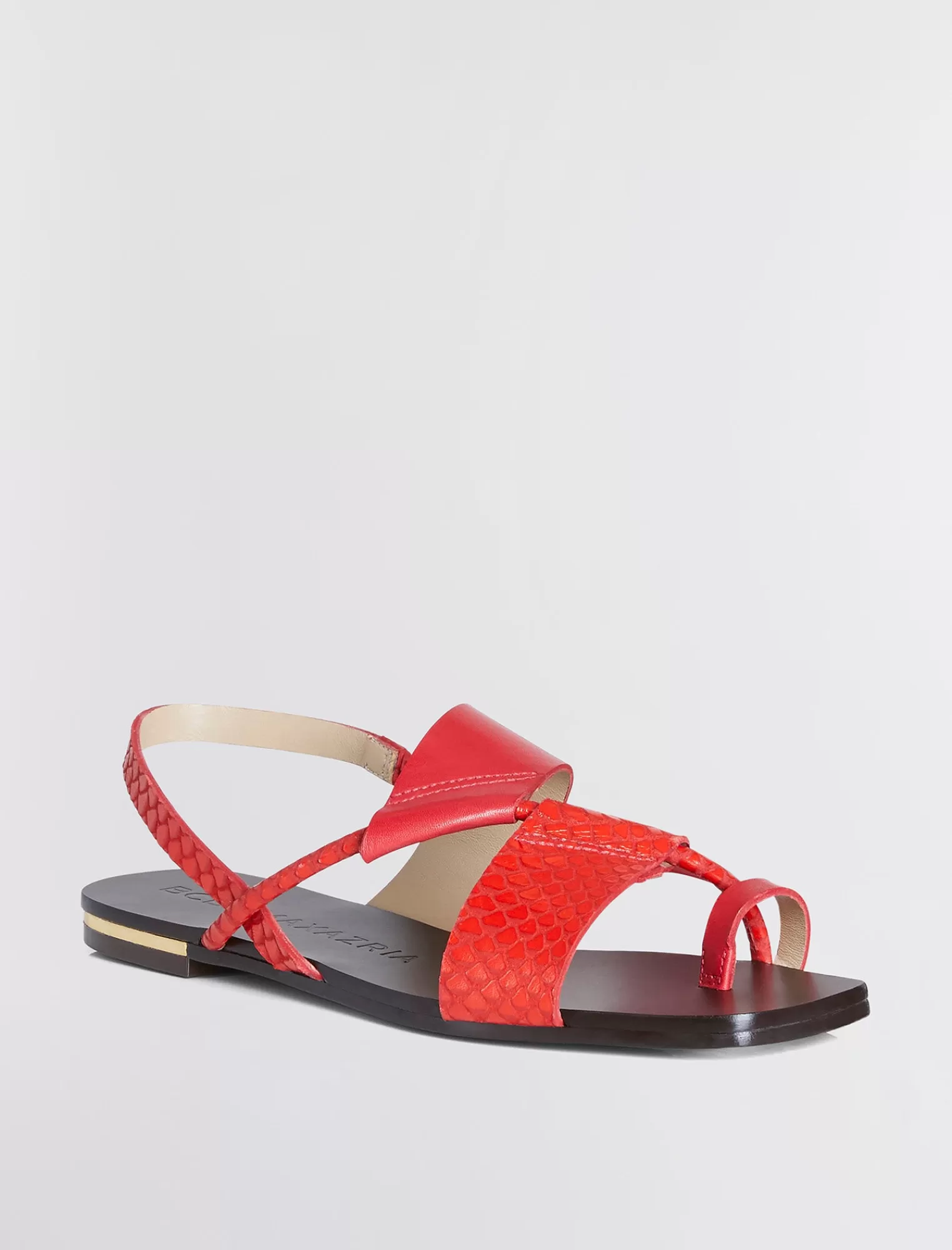 Outlet BCBGMAXAZRIA Sandalia Plana Marlin Vermelho