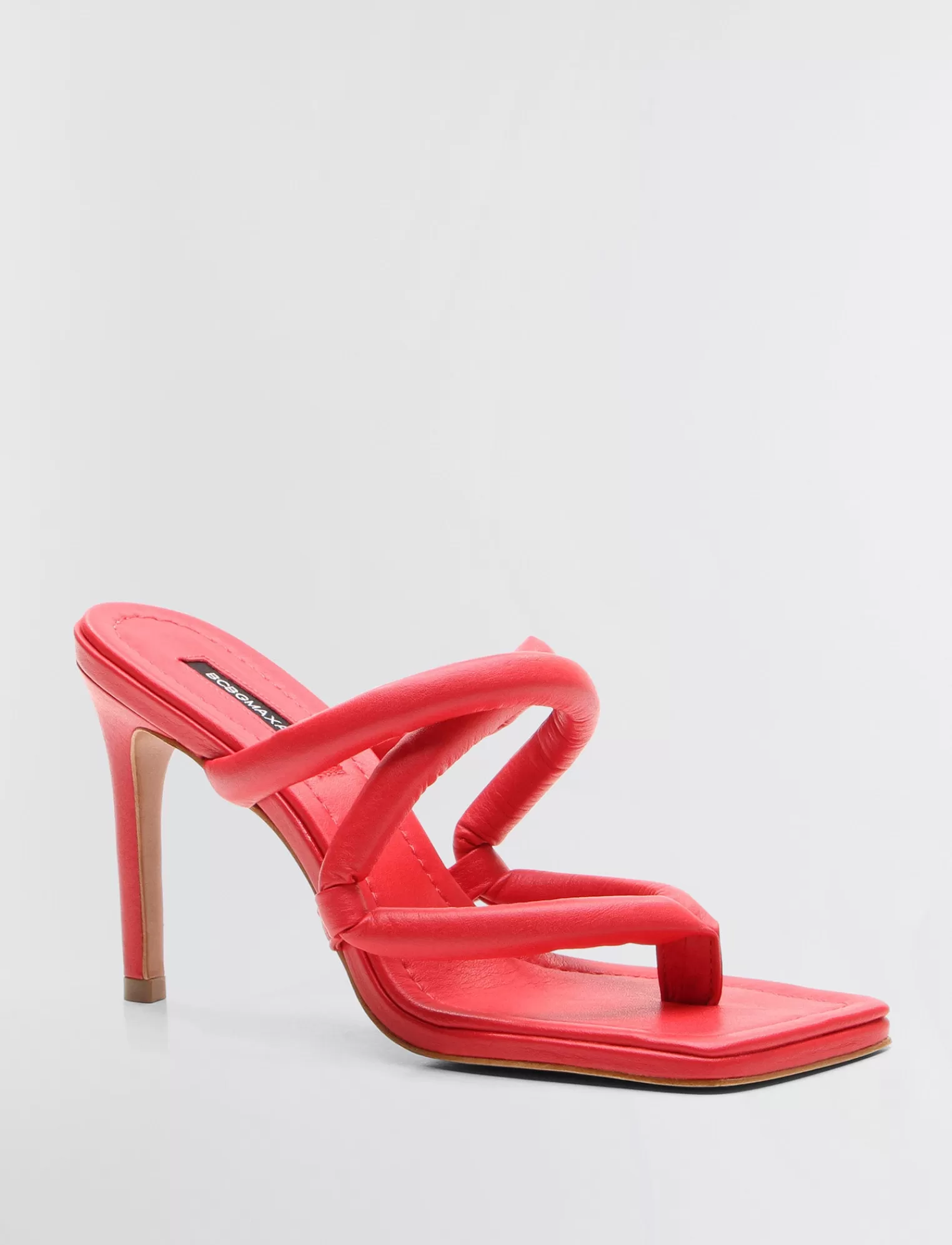 Hot BCBGMAXAZRIA Sandalia Tacon Abina Vermelho