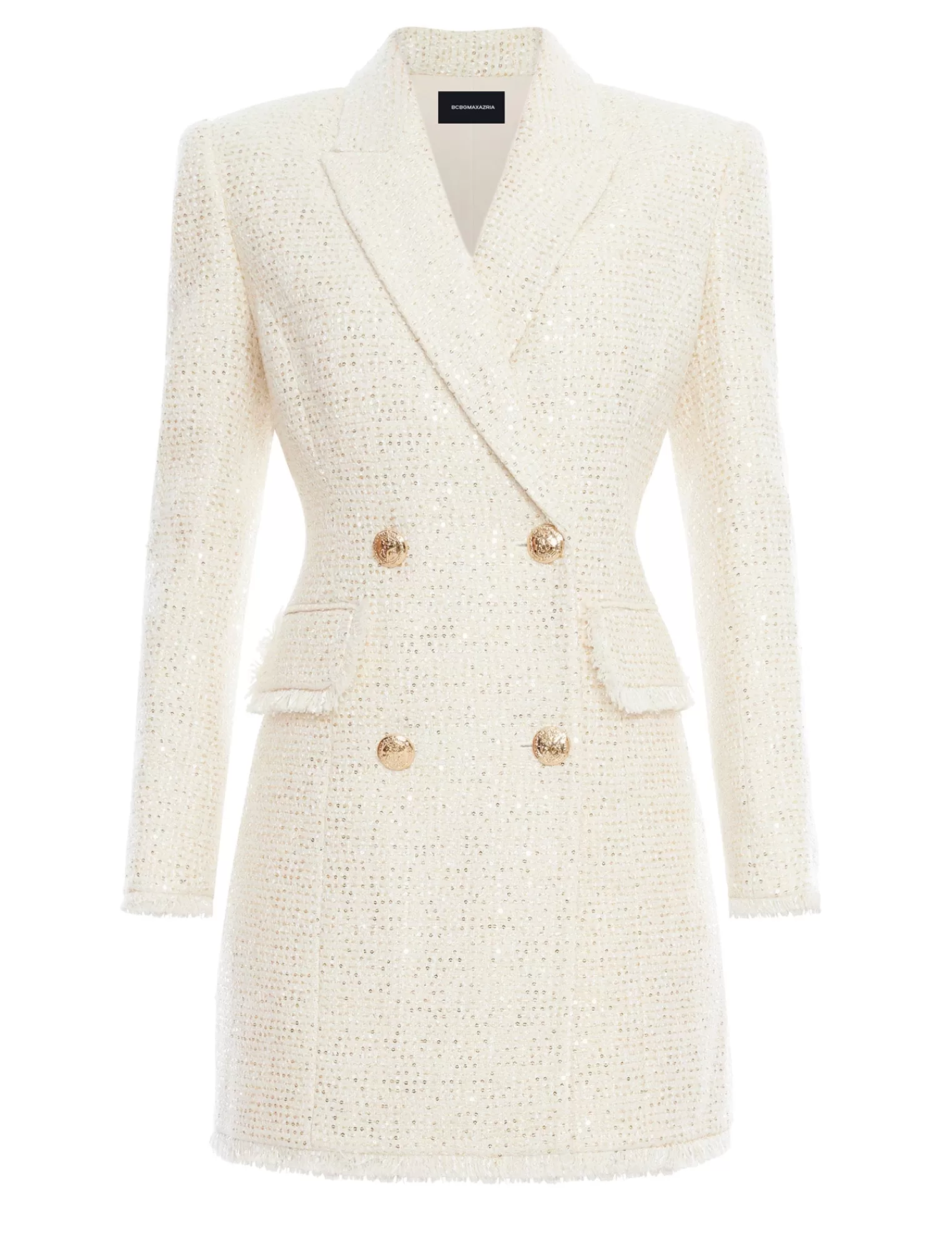 Cheap BCBGMAXAZRIA Vestido Tipo Blazer Eddie De Tweed Weiss